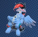  2019 absurd_res animal_genitalia animal_penis balls blush bodily_fluids cum cum_on_face cum_on_self cum_on_tongue cutie_mark digital_media_(artwork) equid equine equine_penis fan_character feathered_wings feathers genital_fluids hi_res male mammal my_little_pony n0nnny one_eye_closed penis pterippus solo tongue wings 
