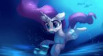  absurd_res auroriia equid female feral friendship_is_magic hi_res horn mammal marine my_little_pony rarity_(mlp) underwater unicorn water 