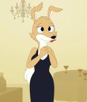  2019 alcohol animated anthro beverage black_clothing black_dress blinky_bill_(series) breasts canid canine canis cleavage clothed clothing cocktail daisy_dingo digital_media_(artwork) dingo dress evening_gown female hi_res lipstick makeup mammal manipulation martini red_lipstick smile solo standing takaneru_(artist) 