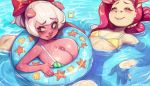  2019 accessory anthro anthro_on_anthro big_breasts bikini blush bodily_fluids breasts cleavage clothed clothing cum cum_on_breasts cyancapsule digital_media_(artwork) domestic_pig emelie equid equine eyes_closed female genital_fluids girly glans hair hair_accessory hair_bow hair_ribbon hi_res horse long_penis male male/female mammal nila_(cyancapsule) partially_submerged penis red_hair ribbons sex suid suina sus_(pig) swim_ring swimwear titfuck water white_hair 