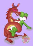  anal dinosaur disney dragon ermentor kissing male male/male mario_bros mulan_(copyright) mushu nintendo reptile scalie video_games yoshi 