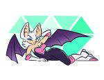  big_breasts breasts clothed clothing digital_media_(artwork) emerald_(gem) female gem gloves handwear lying makeup mammal master_emerald nicnak044 on_side rouge_the_bat simple_background smile solo sonic_(series) white_background wings 
