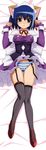  dakimakura full_body garter_belt kokubunji_koyori lingerie nurse_witch_komugi-chan panties purple_skirt skirt solo striped striped_panties sugimura_tomokazu thighhighs underwear 