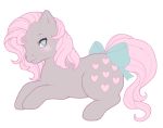  &lt;3 &lt;3_eyes blue_eyes blush equid equine female fur hair heartshapedfemme hooves horse mammal my_little_pony pink_hair purple_fur ribbons smile snuzzle_(mlp) tail_ribbon 