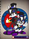  15_the_cat_(character) anthro black_fur clothing duo eggbot15 fan_character fur gloves handwear mammal patreon sonic_(series) 