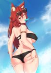  animal_humanoid aster_crowley big_breasts bikini breasts butt canid canid_humanoid canine canine_humanoid clothing female food fox_humanoid fur hair humanoid looking_at_viewer looking_back mammal mammal_humanoid popsicle presenting presenting_hindquarters red_fur red_hair solo spread_butt spreading swimwear 