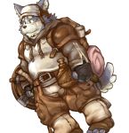  2008 anthro black_eyes blue_fur bottomwear canid canine canis clothing domestic_dog fur humanoid_hands male mammal multicolored_fur nekomarudon overweight overweight_male pants shirt simple_background slightly_chubby solo tanukimaru topwear two_tone_fur white_background white_fur 