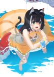  animal_ears bikini kimyo kyaru megane princess_connect!_re:dive swimsuits tail tentacles wet 