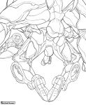  absurd_res anal anal_penetration balls bent_over digital_media_(artwork) hi_res line_art male male/male nezha_(warframe) not_furry penetration rhino_(warframe) thechurroman video_games warframe 