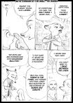  2019 anthro black_and_white borba canid canine clothing comic dialogue disney english_text fox judy_hopps lagomorph leporid mammal monochrome nick_wilde rabbit sketch speech_bubble text zootopia 