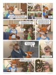  2019 blue_eyes comic detailed_background digital_media_(artwork) english_text eyewear fopx fur glasses group hi_res lutrine mammal mustelid open_mouth orange_fur teeth text tongue zaush 