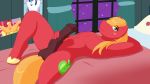  16:9 4k absurd_res anthro applejack_(mlp) balls bed big_macintosh_(mlp) cainesart cutie_mark earth_pony equid equine female freckles friendship_is_magic fur hair hi_res hooves horse kiss_mark looking_at_viewer male male_focus mammal masturbation my_little_pony nude orange_hair penis photo pony poster red_fur shining_armor_(mlp) star 