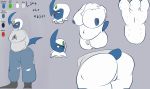  2019 absol angry anthro areola belly big_breasts big_butt blue_areola blue_clitoris blue_clothing blue_pussy breasts butt clitoris clothing digital_drawing_(artwork) digital_media_(artwork) english_text eyewear fan_character feet female freckles fur glasses green_eyes grey_clothing hi_res horn huge_breasts huge_butt humanoid_pussy legwear lima_the_absol logo model_sheet neck_tuft nintendo nipples pleasantlyplumpthiccness pok&eacute;mon pok&eacute;mon_(species) pubes pussy red_glasses shy simple_background slightly_chubby socks soles star_trek sweat_pants text thick_thighs torn_clothing tuft turtleneck video_games voluptuous white_fur 