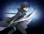  1boy absurdres assassins_pride black_hair highres kufa_vaspir official_art purple_eyes sword weapon 