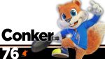  16:9 anthro blue_clothing blue_eyes blue_jacket bottomless buckteeth clothed clothing conker conker&#039;s_bad_fur_day cookware english_text footwear frying_pan fur gloves handwear hi_res holding_object jacket kitchen_utensils looking_at_viewer male mammal nintendo number open_mouth orange_fur rareware rodent sciurid shoes simple_background smile solo super_smash_bros. super_smash_bros._ultimate teeth text tongue tools topwear tree_squirrel ursid video_games white_background white_clothing white_gloves yellow_clothing yellow_footwear yellow_shoes zipper 