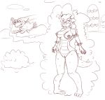  ... 2016 alternate_species anthro bracelet breasts broom bush_(disambiguation) claws cloud dust_cloud ear_piercing ear_ring female hill horn implied_transformation jewelry koopa magic magic_user magikoopa mario_bros match monochrome mountain nintendo nipples nude piercing princess_koopa princess_peach scales scalie simple_background sketch solo spikes transformation unknown_artist video_games white_background witch 
