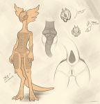  2019 anthro anus bent_over clitoris digital_media_(artwork) divinity:_original_sin_2 female flat_chested frill_(anatomy) hi_res hourglass_figure lizard lizard_(divinity) long_tail looking_at_viewer membrane_(anatomy) membranous_frill metalisk multiple_poses nude plump_labia pose presenting pussy raised_tail reptile scalie solo standing text thick_tail video_games wide_hips 