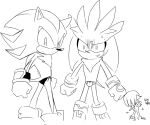  anthro blush bodily_fluids clothing den255 echidna embarrassed eulipotyphlan footwear gloves group handwear hedgehog humor knuckles_the_echidna male mammal monotreme panties shadow_the_hedgehog shoes silver_the_hedgehog sonic_(series) sparkles sweat underwear 