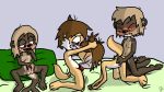  16:9 ajdurai bed blush bodily_fluids breasts brown_fur brown_hair canid canine canis cub dingo eyes_closed fellatio female fish_tail fur genital_fluids hair izzy_(thekzx) jenny_(ajdurai) knot lee_(ajdurai) lutrine male male/female mammal mustelid nipples nude oral penile pillow pussy_juice sex tay_(thekzx) thekzx vaginal yellow_fur young 