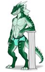  2019 absurd_res anthro clothing digital_media_(artwork) hi_res looking_at_viewer male muscular muscular_male pecs reptile scalie simple_background smile solo yaegerarts 