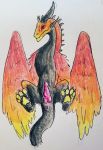  dragon hi_res male pawpads penis scalie sketch solo wyvern 
