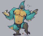  2019 3_toes anthro avian beak big_biceps bird_feet bottomwear breath_of_the_wild briefs bulge clothed clothing dancing feathers grey_beak kass_(tloz) looking_at_viewer male minedoo multicolored_feathers musclegut muscular muscular_male navel nintendo nipples one_eye_closed pecs rito short_legs signature simple_background slightly_chubby solo standing talons teal_feathers the_legend_of_zelda thick_thighs toes topless two_tone_feathers underwear video_games wink yellow_feathers 