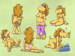  &lt;e 2019 4:3 anthro blush breasts brown_body brown_eyes brown_hair clothing conditional_dnp duo female grumpyvulpix hair hi_res koopa koopie_koo koops mario_bros masturbation multiple_poses nintendo nipples non-mammal_breasts nude open_mouth panties paper_mario pose pussy scalie solo tongue tongue_out underwear undressing video_games 