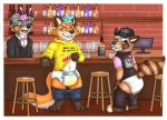  anthro bodily_fluids canid canine cub diaper fox genital_fluids infantilism male mammal procyonid pukaa punk raccoon urine wet wet_diaper wetting young 