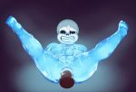  animated_skeleton balls bone hi_res male mkcrown not_furry penis sans_(undertale) skeleton solo undead undertale video_games 