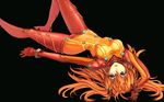  arm_up blue_eyes bodysuit chikokuma evangelion:_2.0_you_can_(not)_advance leg_up long_hair lying multicolored multicolored_bodysuit multicolored_clothes neon_genesis_evangelion on_back orange_bodysuit orange_hair plugsuit rebuild_of_evangelion red_bodysuit ribs shikinami_asuka_langley simple_background skin_tight skinny solo souryuu_asuka_langley test_plugsuit wallpaper 