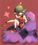  alternate_costume bad_id bad_pixiv_id bandana brown_hair gen_3_pokemon gloves green_eyes gulpin haruka_(pokemon) hat pokemon pokemon_(creature) pokemon_(game) pokemon_emerald pokemon_rse swalot toji_303 