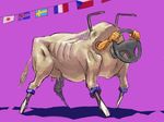  bad_pixiv_id commentary cow czech_flag dokiyuri flag flags_of_all_nations french_flag fusion hands icelandic_flag japanese_flag joke no_humans original pun screwdriver simple_background steering_wheel string_of_flags surreal swedish_flag what 