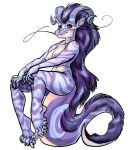  2016 alpha_channel anthro breasts dragon female hi_res horn kabuki_homewood nipples nude purple_eyes simple_background sitting_on_tail solo transparent_background watdurgon wingless_dragon 