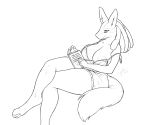  2019 anthro big_breasts book breasts clothed clothing digital_media_(artwork) dress english_text female free_art hi_res huge_breasts humor jakethegoat lingerie lucario motherly nightgown nintendo nipples pok&eacute;mon pok&eacute;mon_(species) reading simple_background sitting sketch skimpy smile solo text video_games 