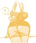  ? aggressive_retsuko ailurid anthro bent_over big_butt butt clothed clothing female from_behind_(disambiguation) fur hi_res looking_back mammal presenting presenting_hindquarters red_panda retsuko sanrio simple_background smile solo taligintou thick_thighs white_background wide_hips 