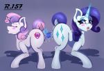  2019 aged_up dildo equid equine eyes_closed female female/female friendship_is_magic hi_res horn magic mammal moan my_little_pony rarity_(mlp) renegade-157 sex_toy sibling sister sisters sweetie_belle_(mlp) unicorn 