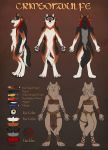  2012 4_toes 5_fingers anthro canid canine canis clothed clothing digital_media_(artwork) digitigrade female fingers hi_res katie_hofgard mammal model_sheet nude solo toes wolf 