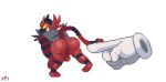  2019 alpha_channel ambiguous_gender animated anthro backsack balls big_butt butt disembodied_hand duo felid feline fur incineroar male male/ambiguous mammal master_hand nintendo pok&eacute;mon pok&eacute;mon_(species) poking red_fur ses_vanbrubles simple_background spanking super_smash_bros. transparent_background video_games 