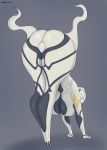 big_breasts breasts female hi_res machine not_furry robot saidra simple_background stretching thick_thighs video_games warframe wide_hips wisp_(warframe) 