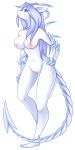  absurd_res anthro armor blue_sclera breasts dragon female hair hand_on_hip hi_res horn long_hair looking_at_viewer myeteana_vorel nude pussy scarlet_spectrum smile solo standing white_eyes 