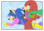  absurd_res butt grinding hi_res knuckles_the_echidna male male/male pantygremlin penis selfie sonic_(series) sonic_the_hedgehog 