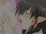  animated animated_gif breast_licking breasts elf fullani gif licking lowres nipples pointy_ears yuri 
