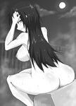  armored_core back dakku_(ogitsune) female from_software girl monochrome nude ogitsune_(ankakecya-han) okitsune_(ankakecya-han) 