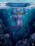  2019 anthro asphyxiation balls bubble detailed_background digital_media_(artwork) drowning fullbody fur gatogenerico hi_res housepets male scared solo underwater water white_fur 