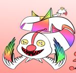  claws clown_nose giantmilkdud gradient low_res primal_specie_(gmd) red_fangs spectra_(primal) 