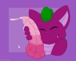  &lt;3 ambiguous_gender animated bad_dragon blush cumlube dildo dragon happy nuzzling pocketpaws sex_toy 