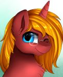  blue_eyes equid equine eyewear feral glasses hi_res horn horse mammal pony pridark solo source_request tag_your_shit unicorn 