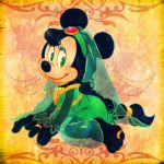  1:1 2012 4_toes anthro barefoot black_nose clothing disney female green_eyes mammal marezon-m minnie_mouse mouse murid murine rodent smile solo toes translucent translucent_clothing 