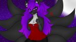  16:9 2019 4k absurd_res anthro big_breasts breasts canid canine clothed clothing digital_media_(artwork) fan_character female fox fur hair hi_res invalid_color invalid_tag looking_at_viewer luxrayss luxrayss_(artist) mammal purple_hair solo 