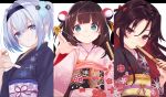  asian_clothes hinatsuru_ai kimono ryuuou_no_oshigoto! sora_ginko wankoo-mikami yashajin_ai 